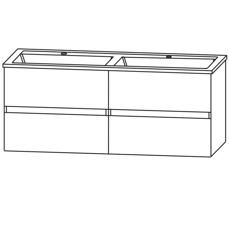 Laguna Spirit Waschtisch mit Unterschrank