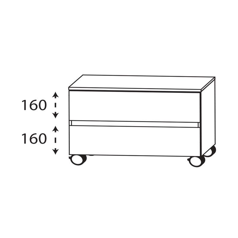 Laguna Ergänzungsschrank Rollenschrank