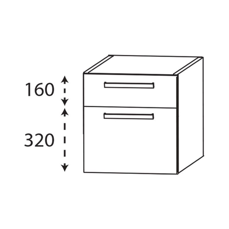 Laguna Platino 2.0 Plattenunterschrank