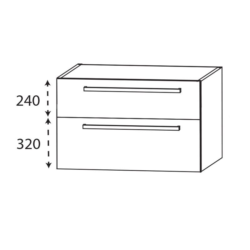 Laguna Platino 2.0 Waschtischunterschrank