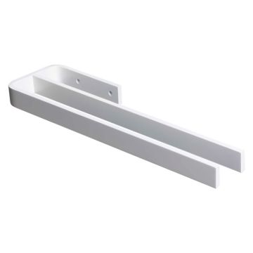 Badea Zubehör Handtuchhalter - 2-armig, Weiß matt