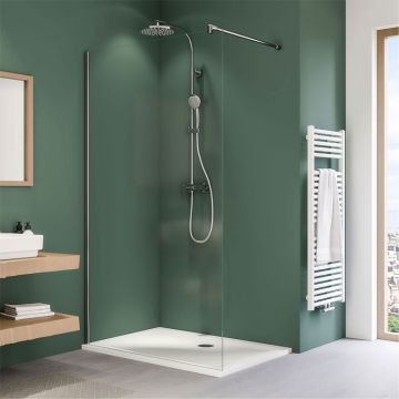 Breuer Entra Walk In Dusche - Duschwand alleinstehend 120 cm Ambiente 1