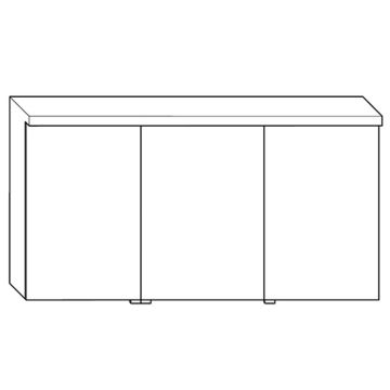 Burgbad Accura Spiegelschrank 110 cm Skizze