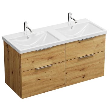 Burgbad Eqio Doppelwaschtisch mit Unterschrank