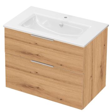 Burgbad Eqio Waschtisch mit Unterschrank Slim Set 2 - 82 cm