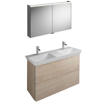 Burgbad Iveo Badmöbel-Set 14 mit 2 Auszügen