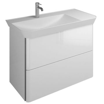 Burgbad Iveo Waschtisch mit Unterschrank Links