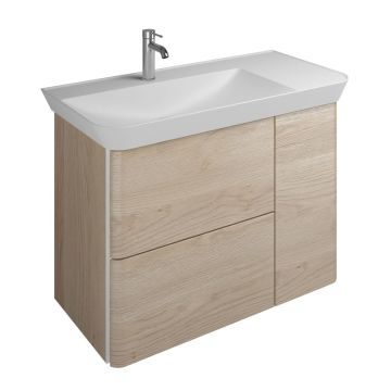 Burgbad Iveo Waschtisch mit Unterschrank Links