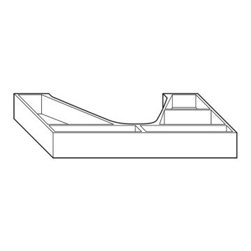 Burgbad Zubehör Einteilung - Ordnungssystem Skizze