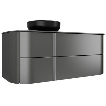 Burgbad Lavo 2.0 Waschtisch mit Unterschrank - 121 cm, Keramik-Aufsatzbecken