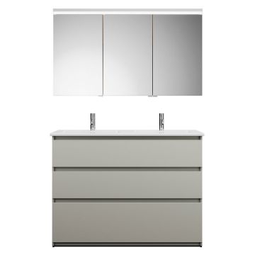 Burgbad LIN20 Badmöbel Set 123 cm Skizze