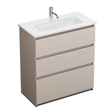 Burgbad LIN20 Waschtisch mit Unterschrank Set 83 cm M37