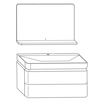 Burgbad b.me Badmöbel Set - 120 cm
