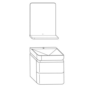 Burgbad b.me Badmöbel Set - 60 cm