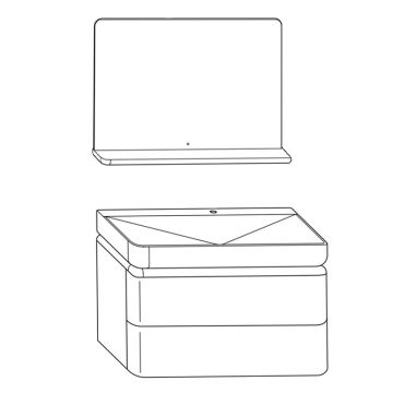 Burgbad b.me Badmöbel Set - 100 cm