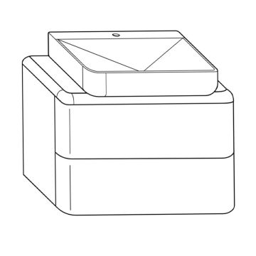 Burgbad b.me Waschtisch mit Unterschrank - 80 cm