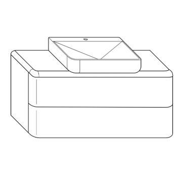 Burgbad b.me Waschtisch mit Unterschrank - 120 cm