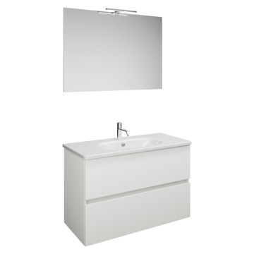 Burgbad Rocio Badmöbel Set 100 cm Weiß Matt