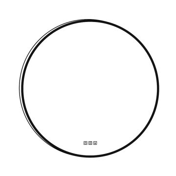 Burgbad Moto Leuchtspiegel 90 cm Skizze