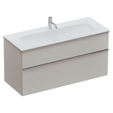 Burgbad Fiumo 2.0 Waschtisch mit Unterschrank Set - 122 cm