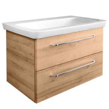 Fackelmann Milano Waschtisch mit Unterschrank - 88,5 cm