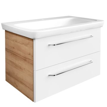 Fackelmann Milano Waschtisch mit Unterschrank - 88,5 cm