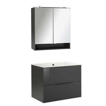 Fackelmann Luna Badmöbel Set 2 - 80 cm