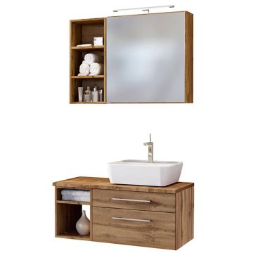 Held Möbel Davos Badmöbel Set 21 - 90 cm