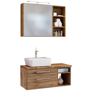 Held Möbel Davos Badmöbel Set 24 - 90 cm