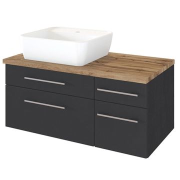 Held Möbel Davos Waschtisch mit Unterschrank - 90 cm