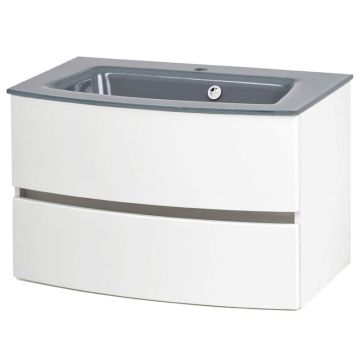 Held Möbel Kopenhagen Glasbecken mit Unterschrank 80 cm