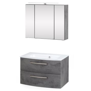 Held Möbel Stockholm Badmöbel Set 1 - 80 cm