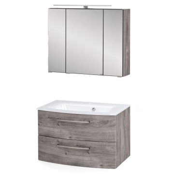 Held Möbel Stockholm Badmöbel Set 3 - 80 cm