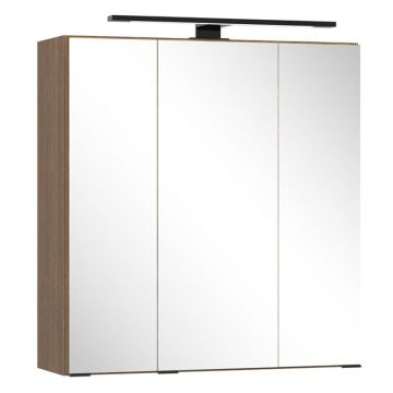 Held Möbel Glasgow Spiegelschrank - 60 cm, 3 Spiegeltüren