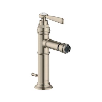 Axor Montreux Bidetarmatur mit Hebelgriff und Zugstangen-Ablaufgarnitur