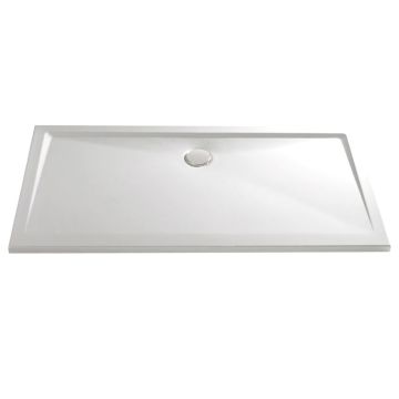 HSK Duschwanne Rechteck-Duschwanne 80x120 - superflach, Marmor-Polymer
