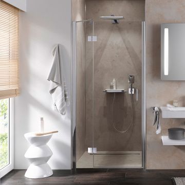 HSK Aperto Duschtür für Nische - pendelbare Drehtür an Nebenteil