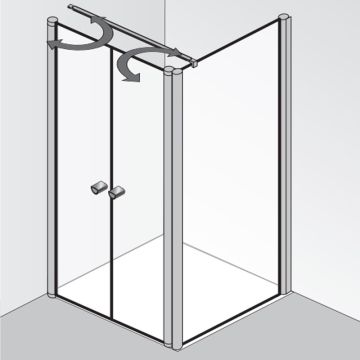 HSK Exklusiv 2.0 Duschtür mit Seitenwand