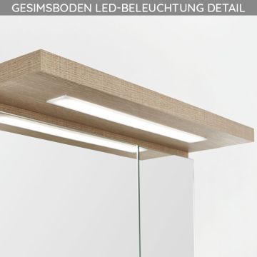 Laguna Spiegelschränke Gesimsboden, Detailbild
