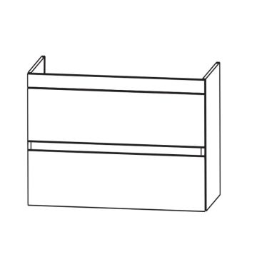 Laguna Waschtischunterschrank 50 cm Skizze
