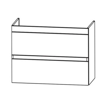 Laguna Waschtischunterschrank 100 cm Skizze