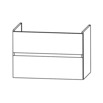 Laguna Waschtischunterschrank 55 cm Skizze
