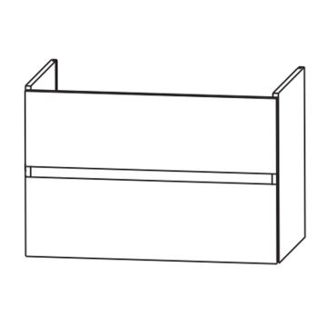 Laguna Waschtischunterschrank 58 cm Skizze