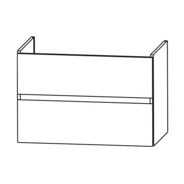 Laguna Waschtischunterschrank 75 cm Skizze