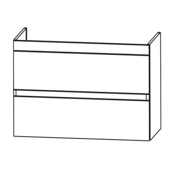 Laguna Waschtischunterschrank 95 cm Skizze