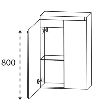 Laguna Highline 100 Highboard - 60 cm Skizze