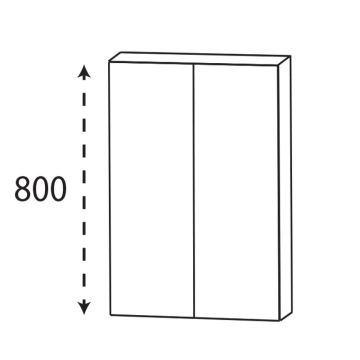 Laguna Highline 100 Oberschrank - 60 cm Skizze