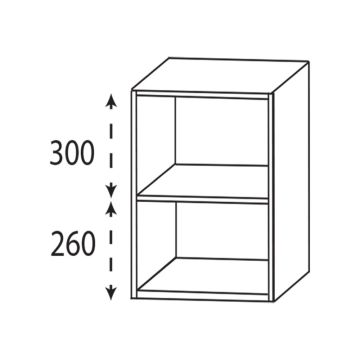 Laguna Highline 100 Plattenunterschrank - 60 cm Skizze