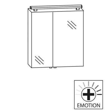 Laguna Spirit Spiegelschrank - 60 cm Skizze
