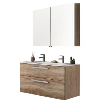 Laguna Life plus Badmöbel Set 4 - 123,2 cm mit Doppel-WT